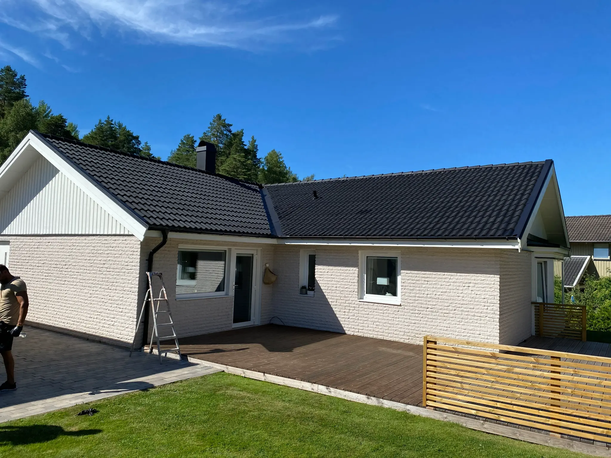 Efter takmålning